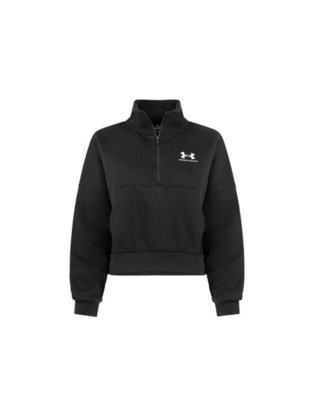 Under Armour Women's Icon Fleece Half-Zip Pullover Black Size 2XL